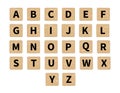 Vector word puzzling game tiles Royalty Free Stock Photo