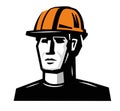 Vector worker man Royalty Free Stock Photo