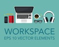 Vector workspace elements