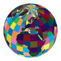 Vector world globe