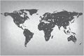 Vector world map connection. Gray similar world map. World map .