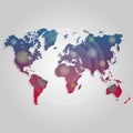 Vector world map connection. Worldmap template for website, design, cover, annual reports, infographics.