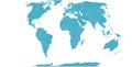 World Map with country boundary in World Eckert VI coordinate system Royalty Free Stock Photo