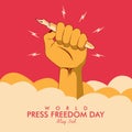 vector world press freedom day banner template Royalty Free Stock Photo