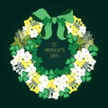 Vector Wreath for St.Patrick`s Day