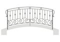 Vector wrought iron bridge Royalty Free Stock Photo