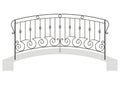 Vector wrought iron bridge Royalty Free Stock Photo