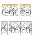 Vector wrought iron modular railings and fences