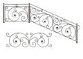 Vector wrought iron modular railings and fences