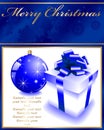 Vector xmas card (blue)