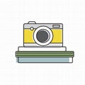 Vector of yellow camera icon