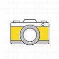 Vector of yellow camera icon