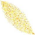 Vector yellow stars background element in flat style