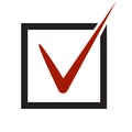 Vector yes checked voting icon