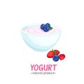 Vector yogurt icon