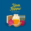 vector yom kippur poster template Royalty Free Stock Photo
