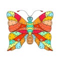Vector zentangle butterfly