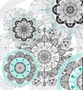 Vector Zentangle mandala background