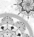 Vector Zentangle mandala background