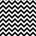 Black Geometric Seamless Zigzag pattern in white background. Textile, simple. Royalty Free Stock Photo