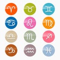 Vector Zodiac, Horoscope Circle Symbols