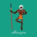 Vector aborigine Royalty Free Stock Photo