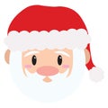 Vectore cartoon cute Christmas Santa Claus isolated