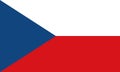 Vectorial illustration of the flag of the Czech Republic