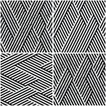 Vectorial seamless pattern collection with oblique black segments