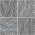 Vectorial seamless pattern collection with oblique black segments