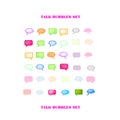 Vectorial Talk Bubbles Set Royalty Free Stock Photo