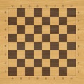 Vector chess wooden field with numbers and letters