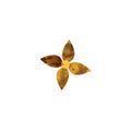 Vectorized Flower gold.