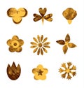 Vectorized Flower gold.