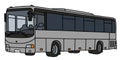The gray touristic bus