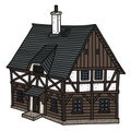 The historical half timbered house