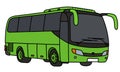The light green touristic bus Royalty Free Stock Photo