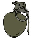 The old offensive hand grenade
