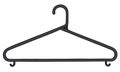 The simple black plastic hanger