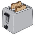 The stainless steel electric toaster