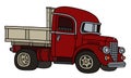 The classic red lorry Royalty Free Stock Photo