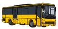 The yellow touristic bus