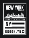 New York City retro vintage typography poster, t-shirt Printing design, vector Badge Applique Label. Royalty Free Stock Photo