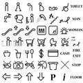 Vectors symbol icon toilet shopping