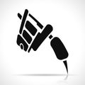 Vectortattoo machine design icon Royalty Free Stock Photo