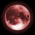 Vectro red full moon