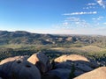 Vedauwoo Rocks in Laramie Wyoming from Turtle Rock Peak looking at Boulders and Mountains