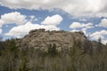 Vedauwoo Rocks Under Blue Cloudy Sky