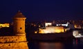 Vedette tower at Valletta fortress Royalty Free Stock Photo
