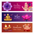 Vedic Astrology Banners Royalty Free Stock Photo